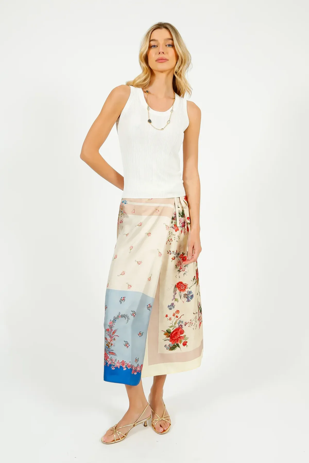 Weekend MaxMara MM Ceylon Knitted Vest in White