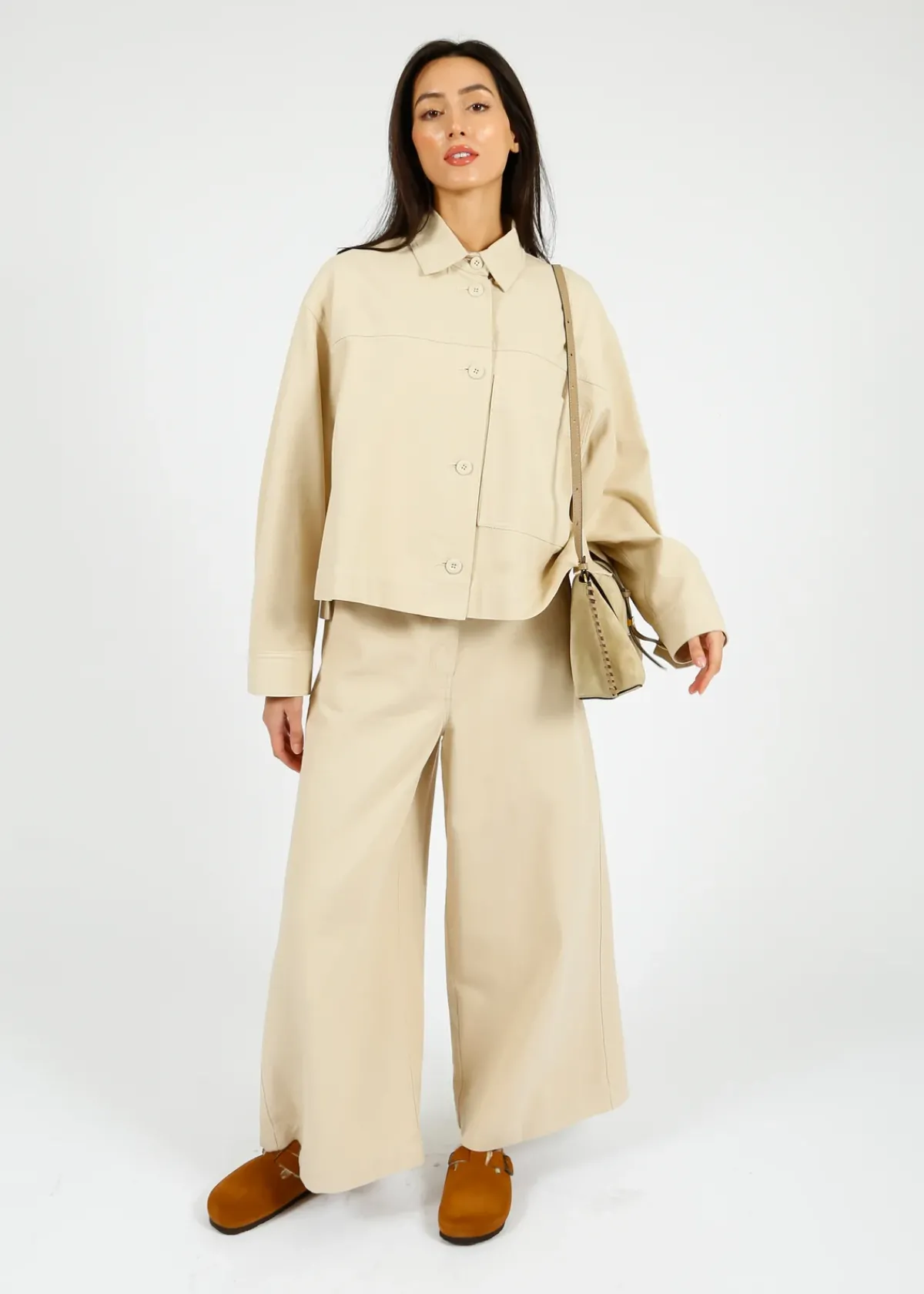 Weekend MaxMara MM Disco Trousers in Sand