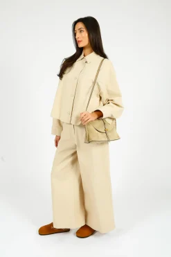 Weekend MaxMara MM Disco Trousers in Sand