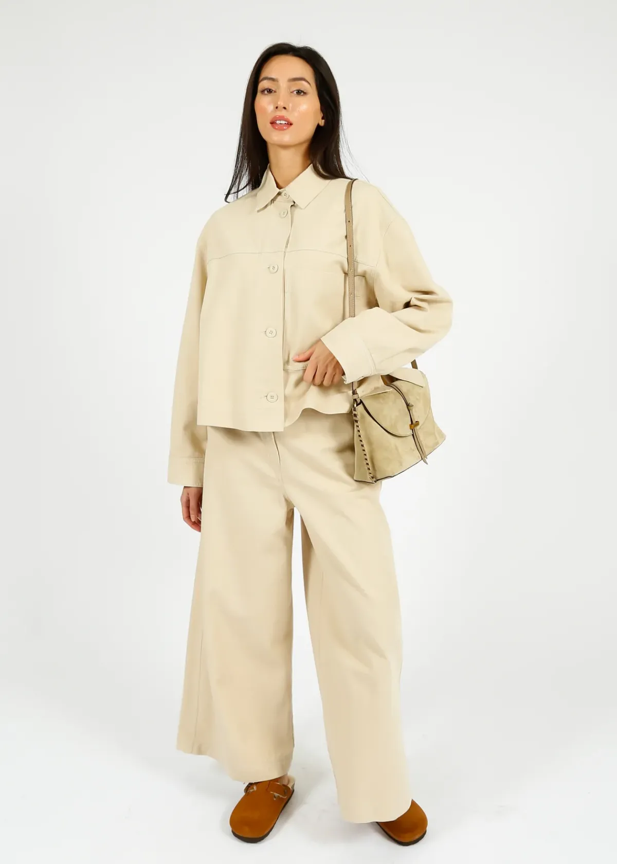 Weekend MaxMara MM Disco Trousers in Sand