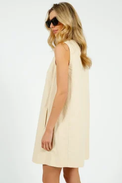 Weekend MaxMara MM Donald Dress in Ivory Geometric