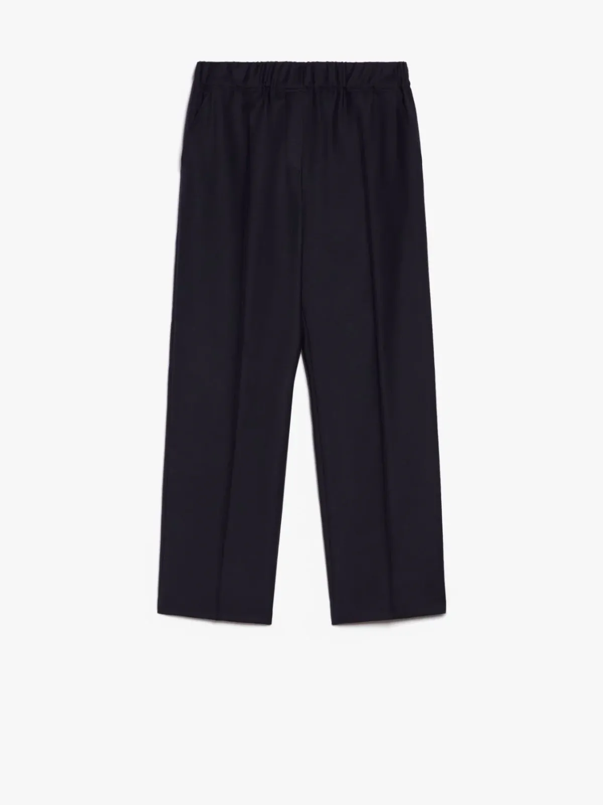 Weekend MaxMara MM Hateley Flannel Trousers in Navy