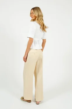 Weekend MaxMara MM Malizia Trousers in Ivory