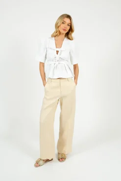 Weekend MaxMara MM Malizia Trousers in Ivory