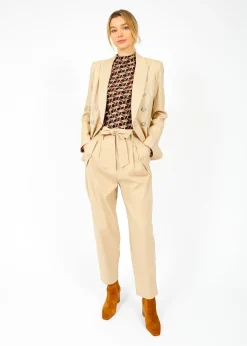 Weekend MaxMara MM Occhio Trousers in Sand
