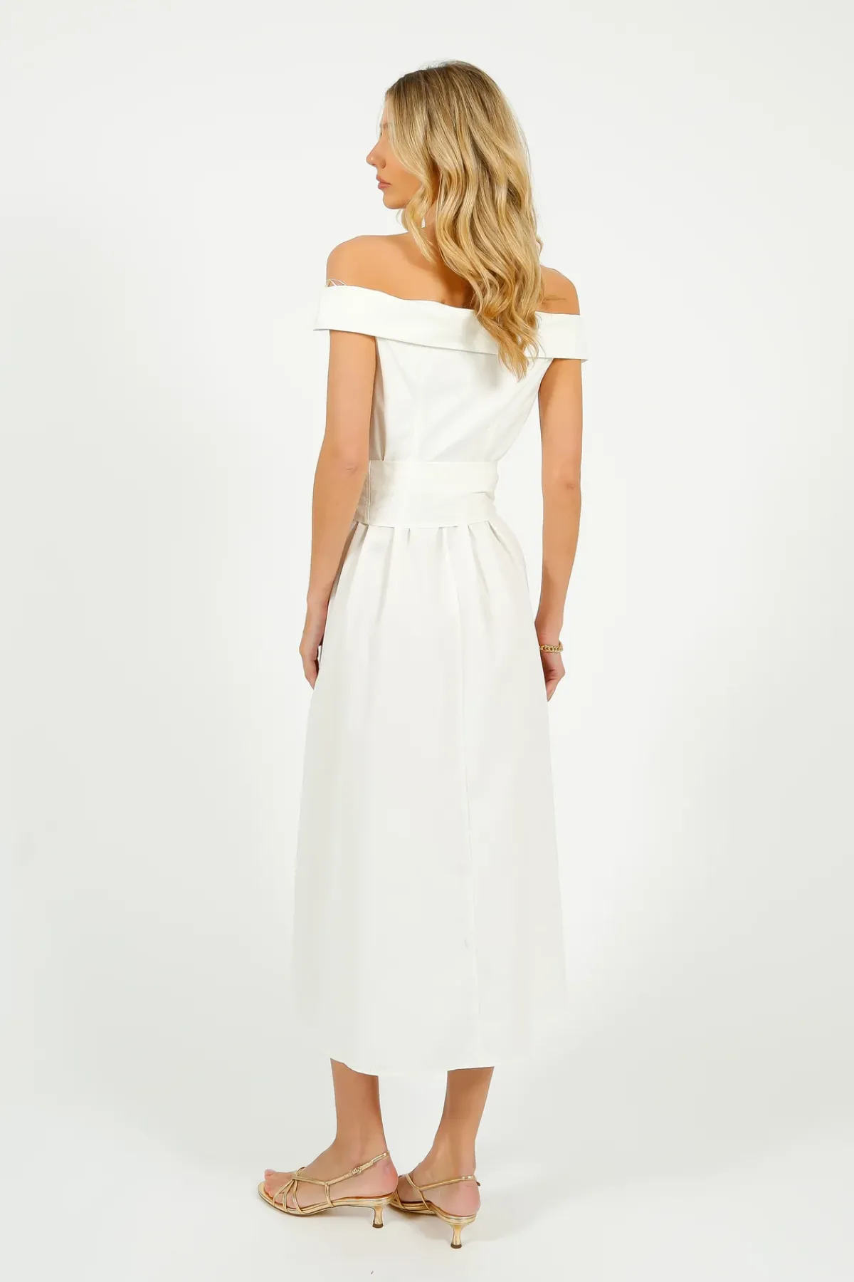 Weekend MaxMara MM Prosit Dress in White