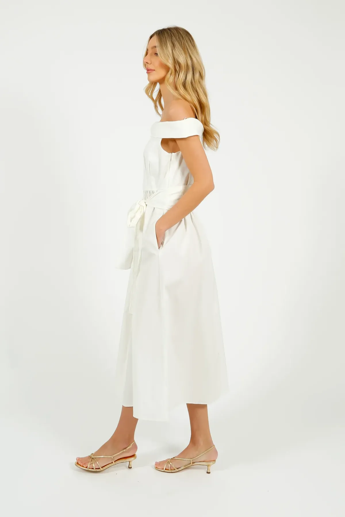 Weekend MaxMara MM Prosit Dress in White