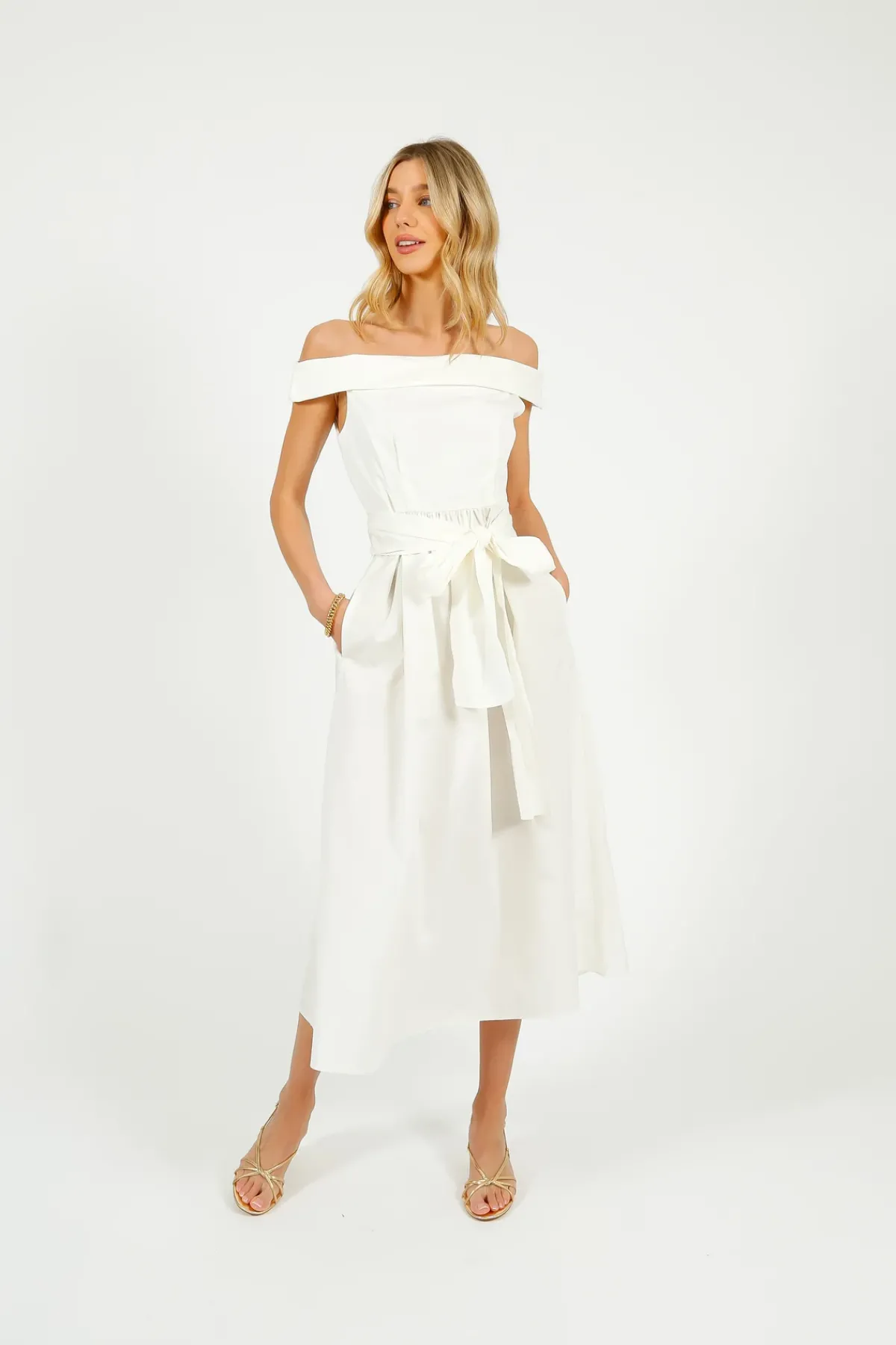 Weekend MaxMara MM Prosit Dress in White