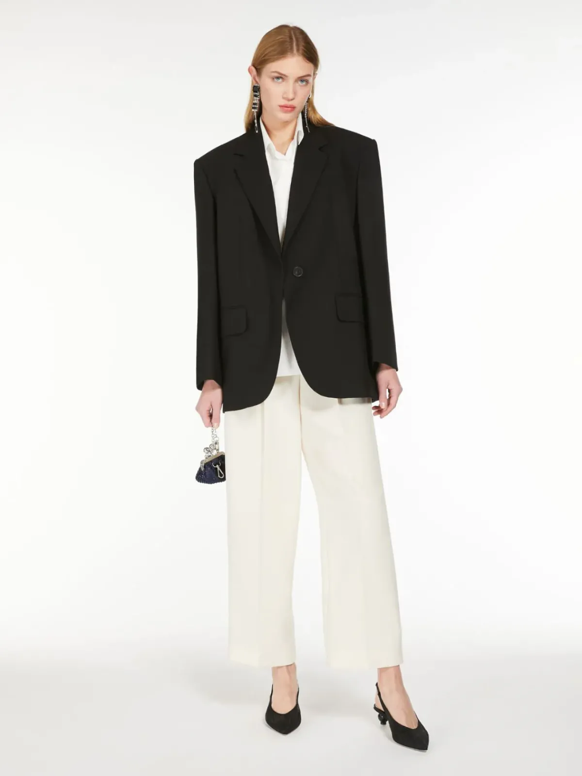 Weekend MaxMara MM Ronchi Trousers in Ecru
