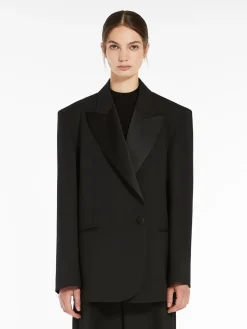 Weekend MaxMara MM Sava Tux Jacket in Black