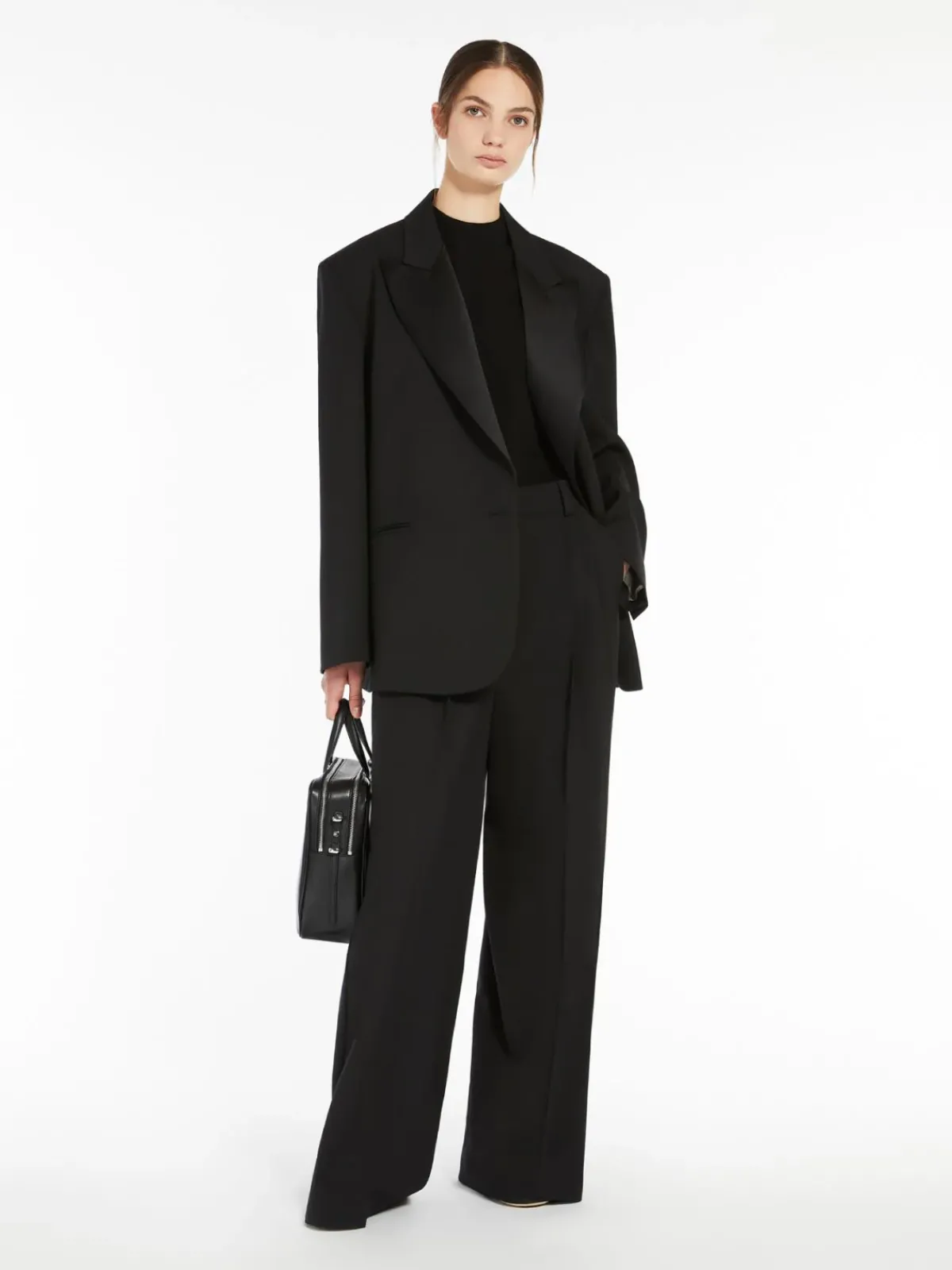 Weekend MaxMara MM Sava Tux Jacket in Black