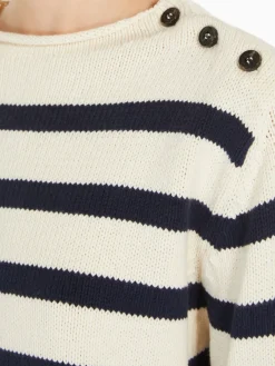 Weekend MaxMara MM Vibo Stripe Knit in Navy