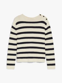Weekend MaxMara MM Vibo Stripe Knit in Navy
