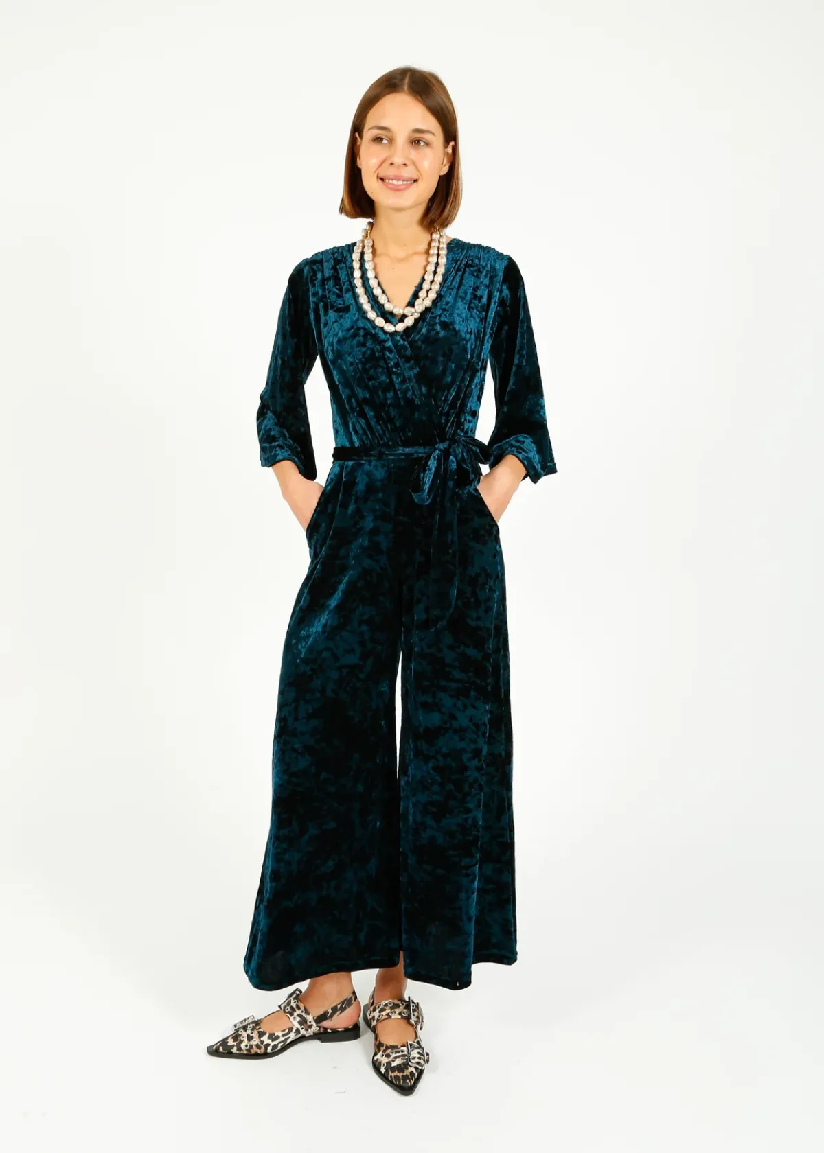 Onjenu Laurie Jumpsuit in Velvet Blue