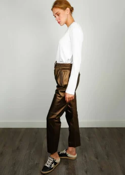 Oakwood OW Gift Leather Trousers in Metallic