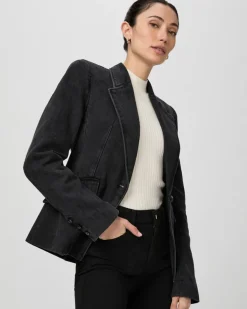 Paige Carmen Blazer in Evening Onyx