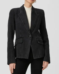 Paige Carmen Blazer in Evening Onyx