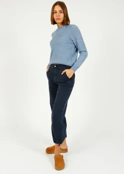 Paige Reid Jogger in Vintage Navy Seascape