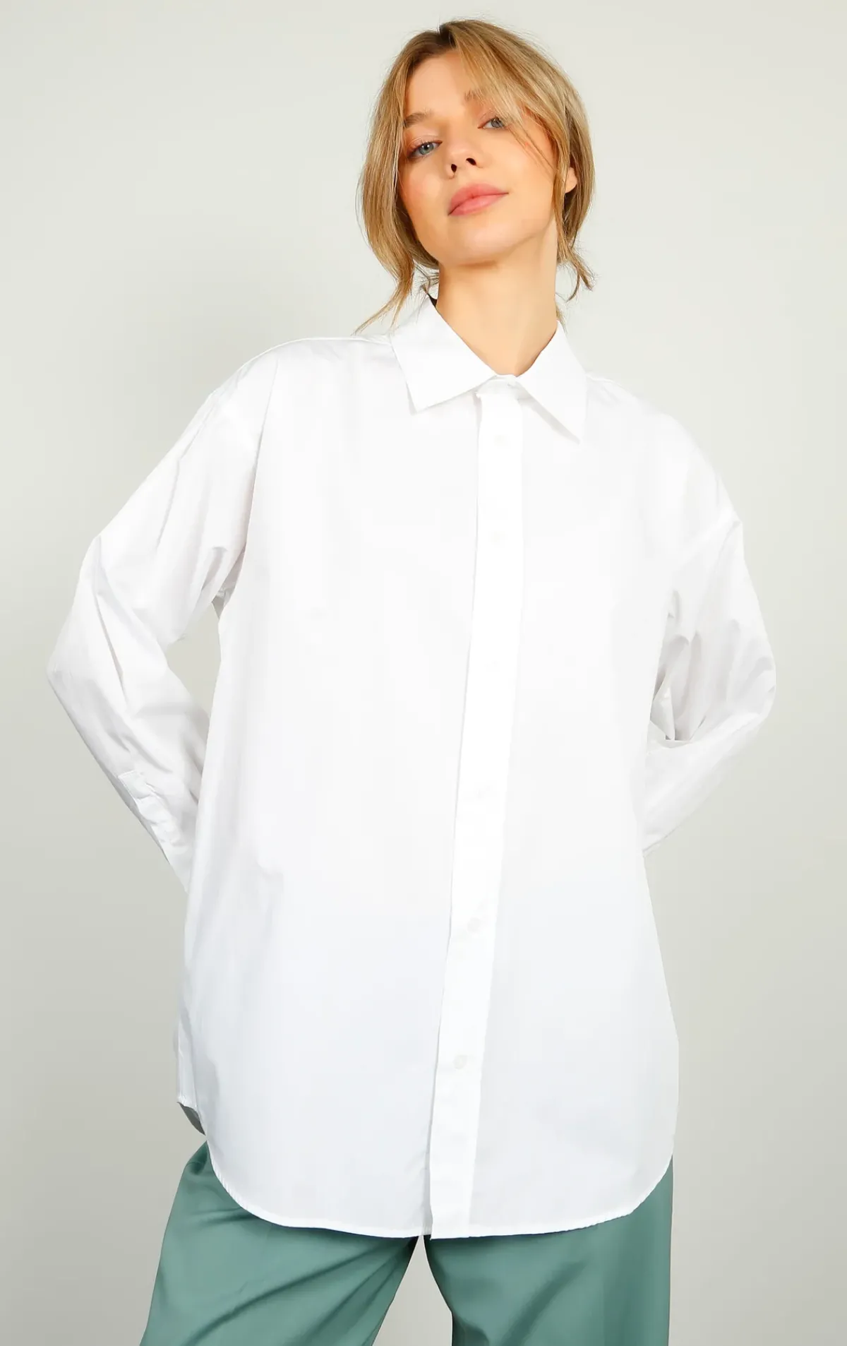 PARK Cotton Shirt in White