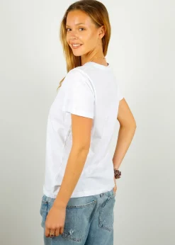 PARK SS Cotton Rd Neck in White