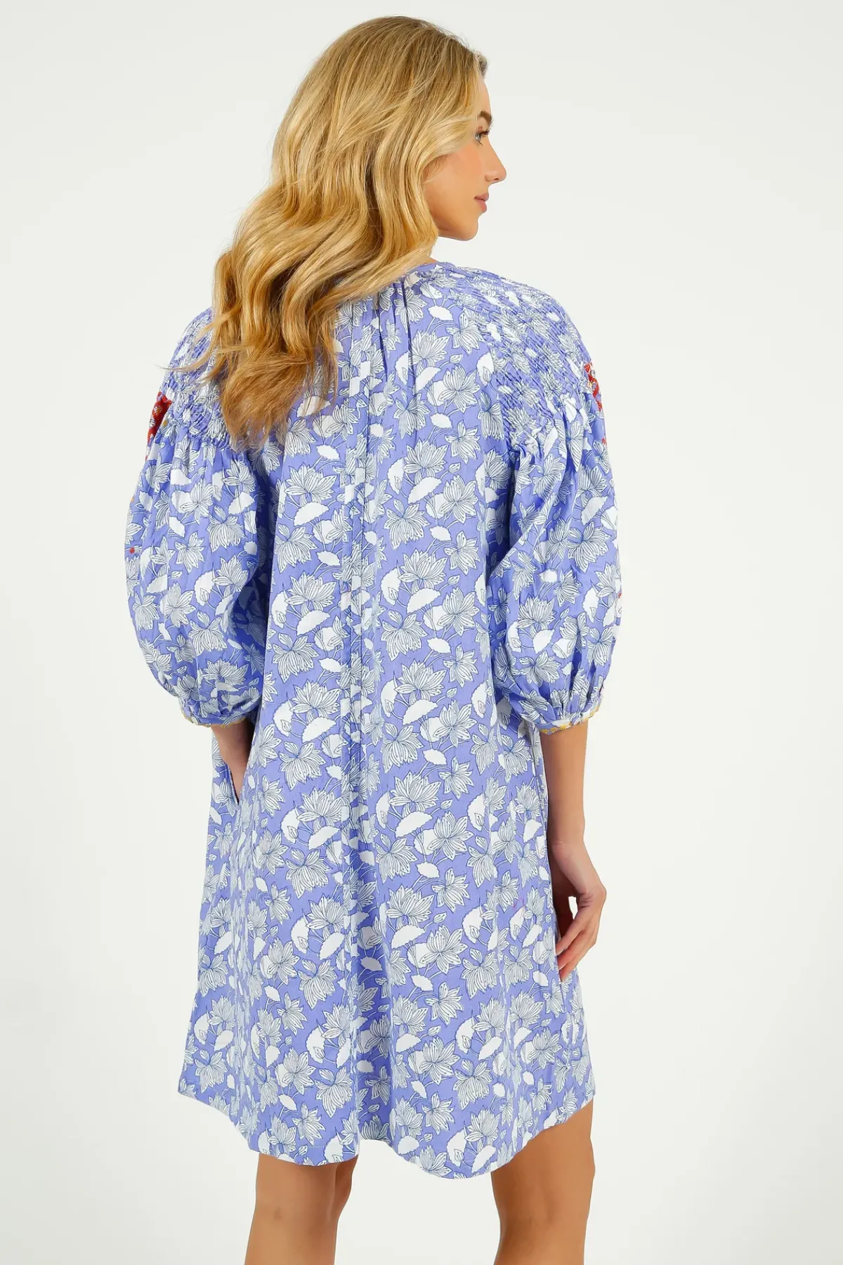Place Du Soleil PDS 328 Lila Print Dress in Orange Emb