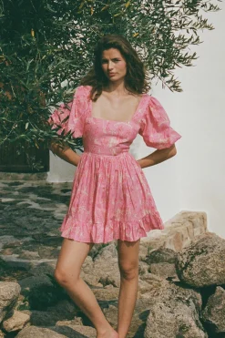 Palm Noosa PN Lola Dress in Pink Palms