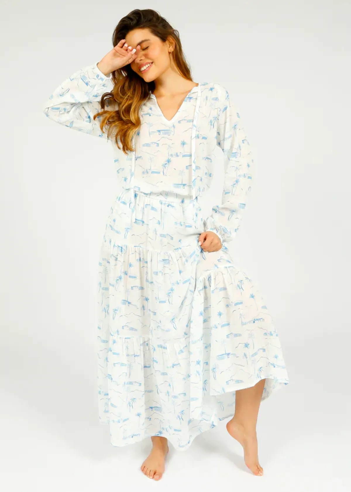 Primrose Park PP Ava Skirt in Landscapes White
