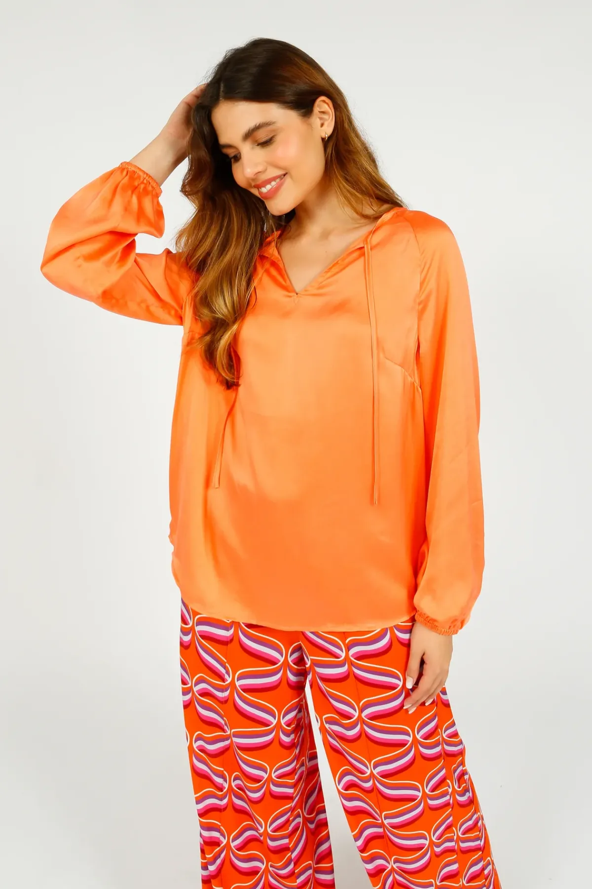 Primrose Park PP Fleur Top in Salmon