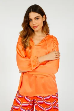 Primrose Park PP Fleur Top in Salmon