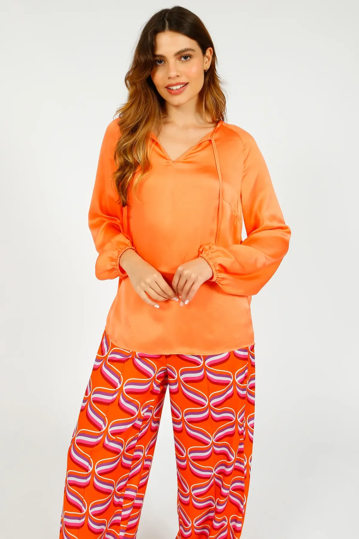 Primrose Park PP Fleur Top in Salmon