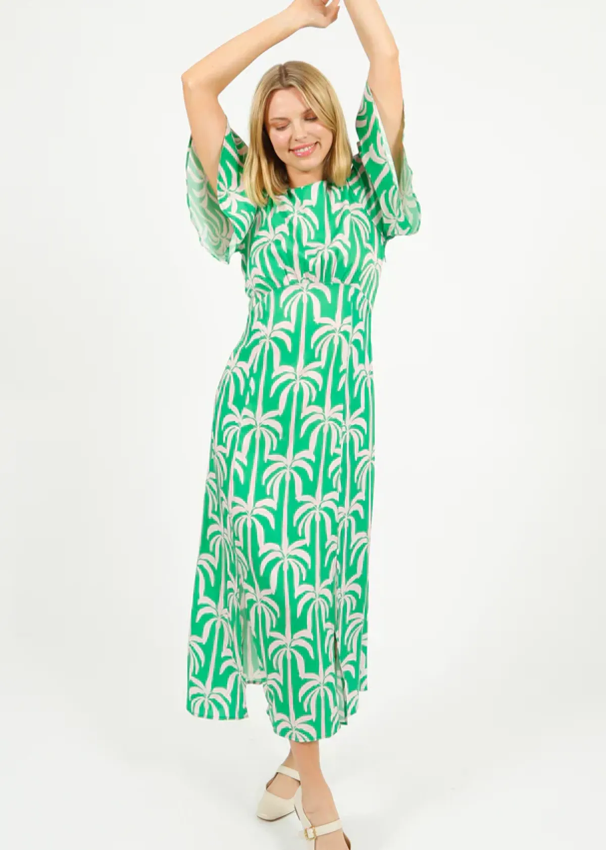 Primrose Park PP Gini Dress in Palm Tower Green