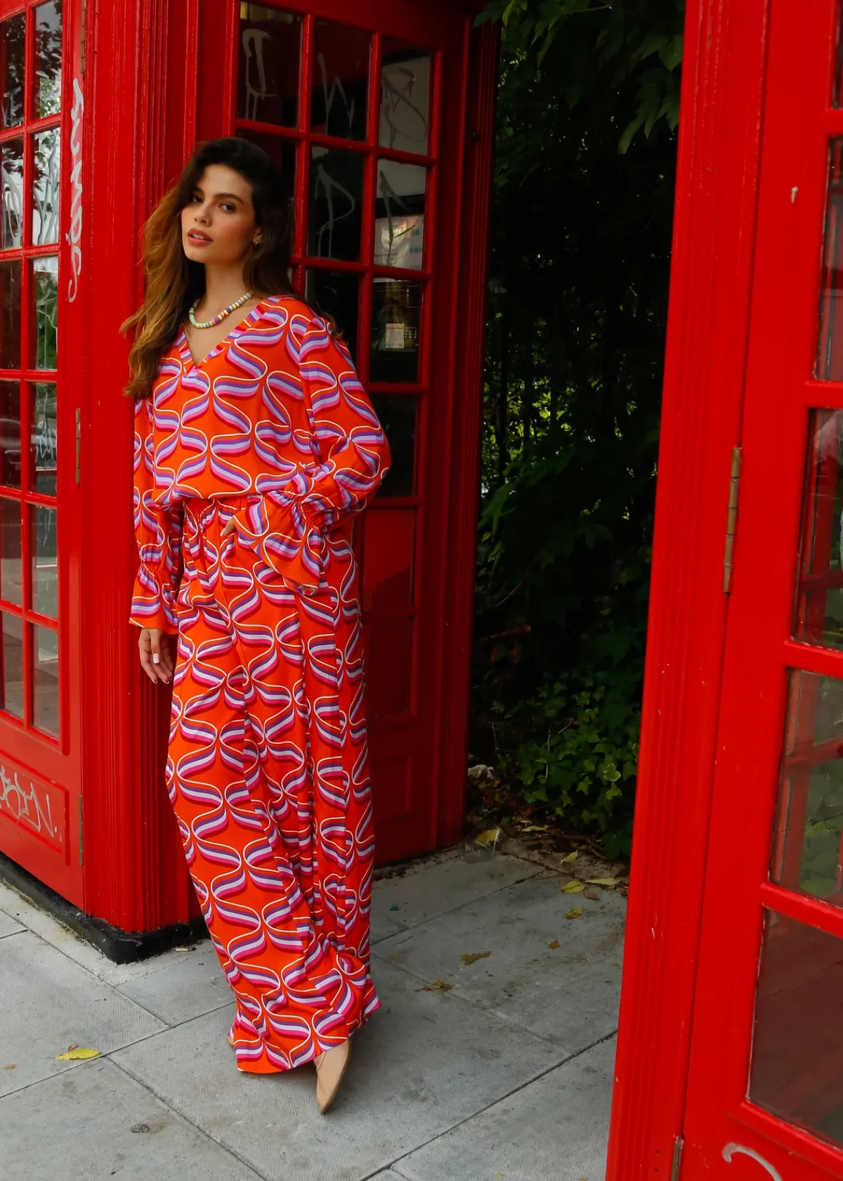 Primrose Park PP Kylie Trousers in Ribbon Orange