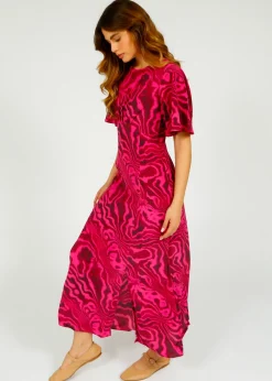 Primrose Park London PPL Gini Dress in Watercolour 01 Pink