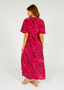 Primrose Park London PPL Gini Dress in Watercolour 01 Pink