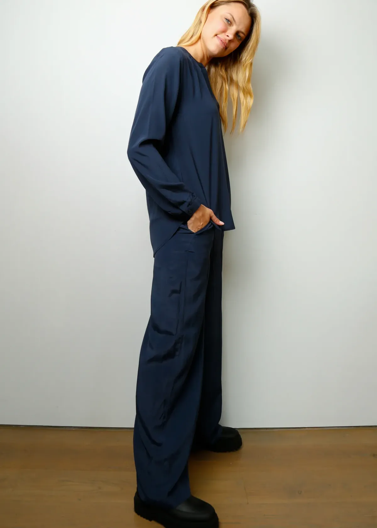 Primrose Park London PPL Kylie Trousers in Pageant Blue