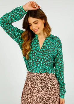 Primrose Park London PPL Sandy Shirt in Leo 03 Green Leo