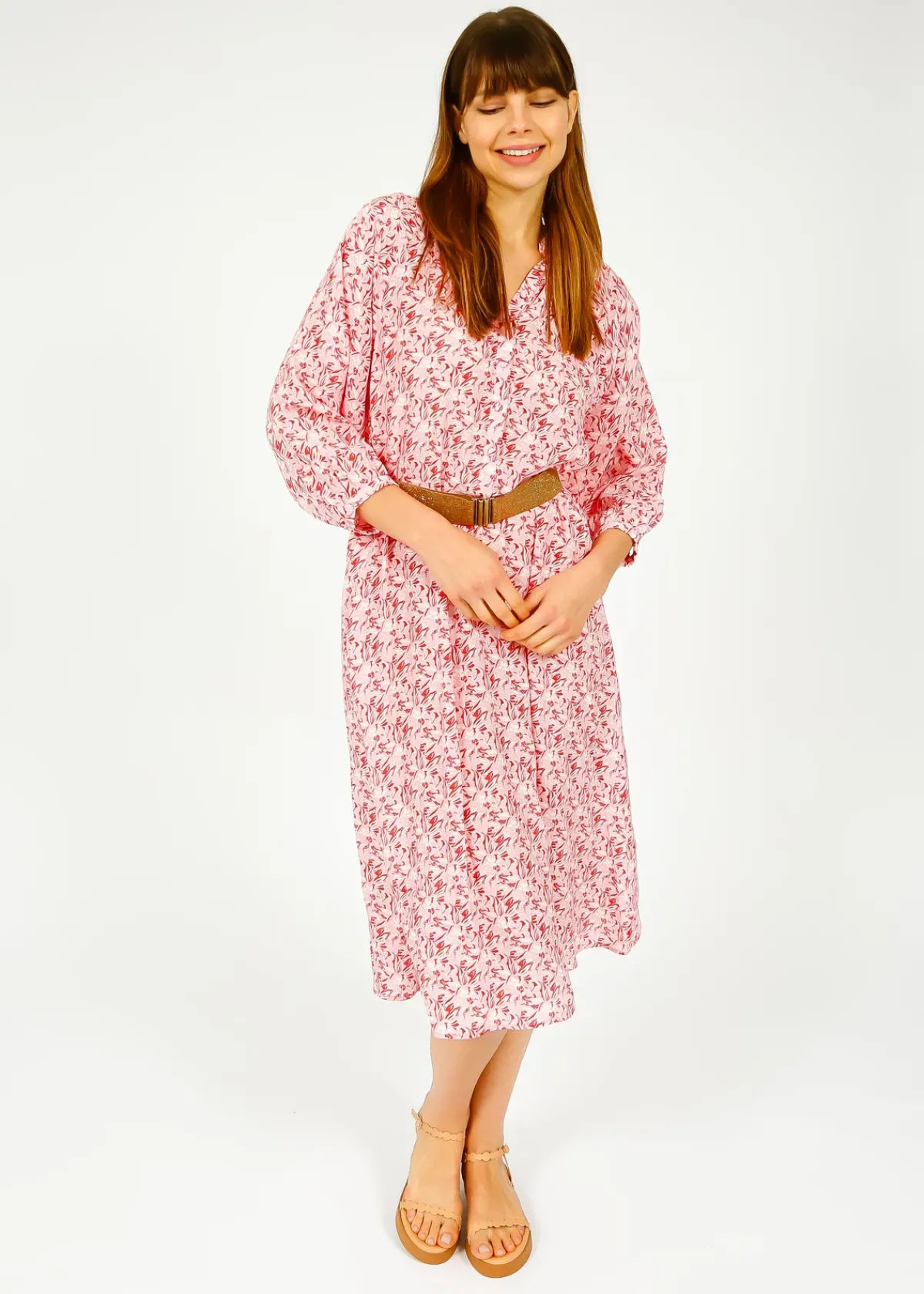 Primrose Park London PPL Zion Dress in Bahia 03 Red