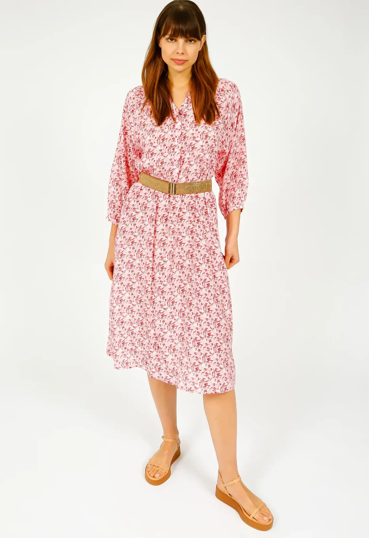 Primrose Park London PPL Zion Dress in Bahia 03 Red