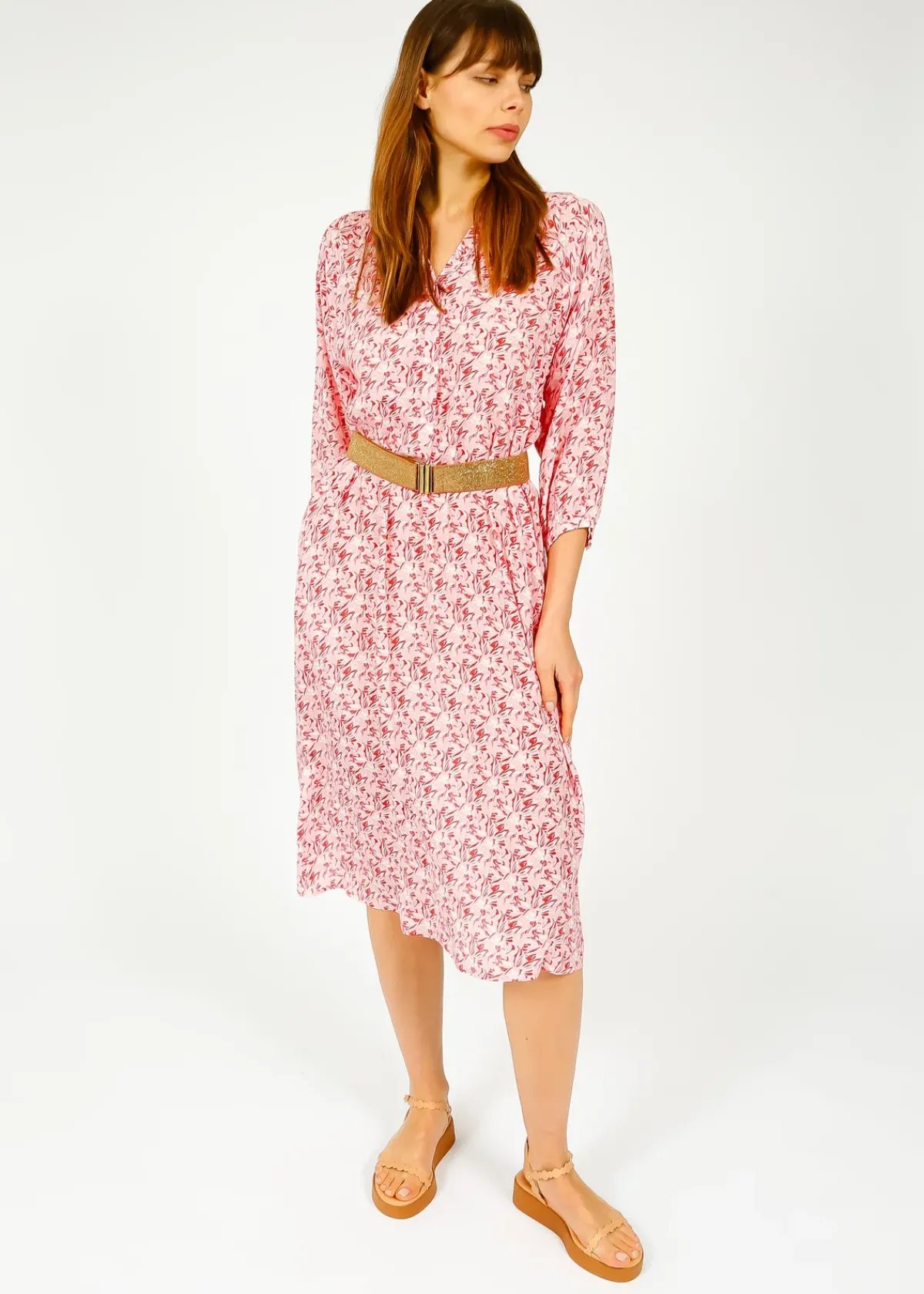 Primrose Park London PPL Zion Dress in Bahia 03 Red