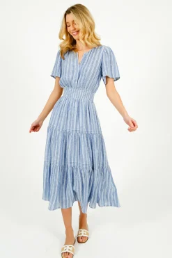 Rails Cannes Dress in Lake View Stripe