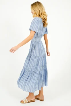 Rails Cannes Dress in Lake View Stripe