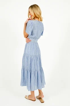 Rails Cannes Dress in Lake View Stripe