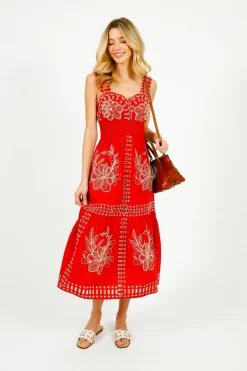 Rails Fawn Dress in Terracotta