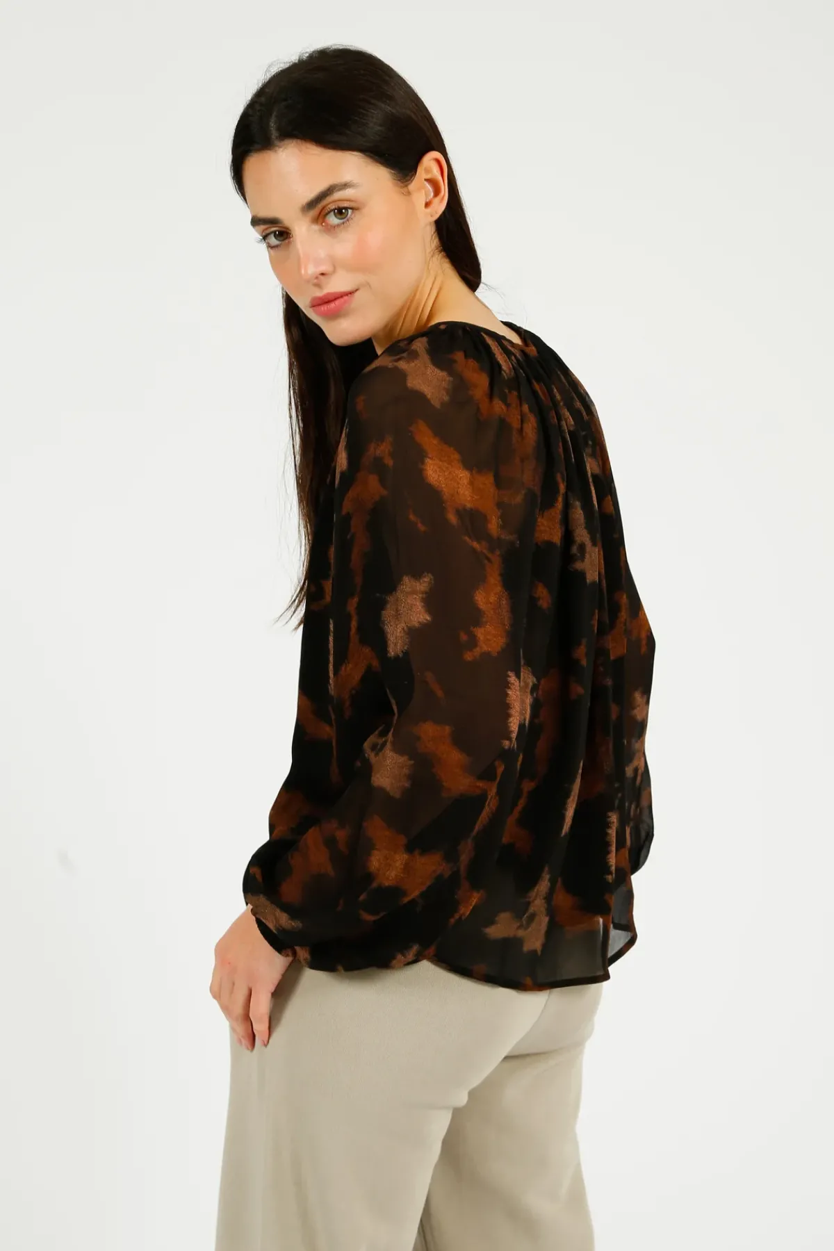 Rails Indi Blouse in Diffused Sandstone