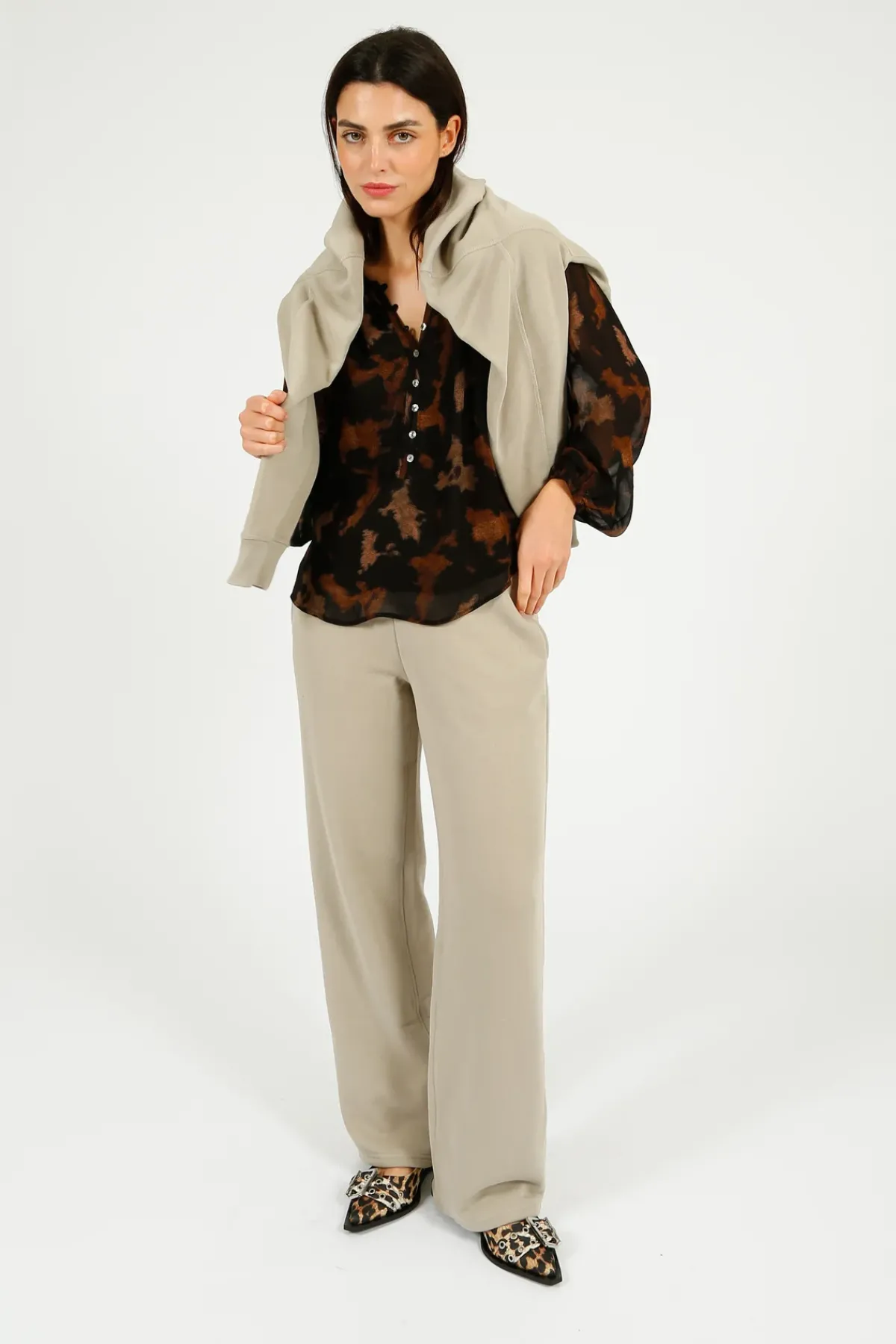 Rails Indi Blouse in Diffused Sandstone