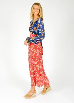 Rixo Ayla Dress in Waterblossom Multi Mix