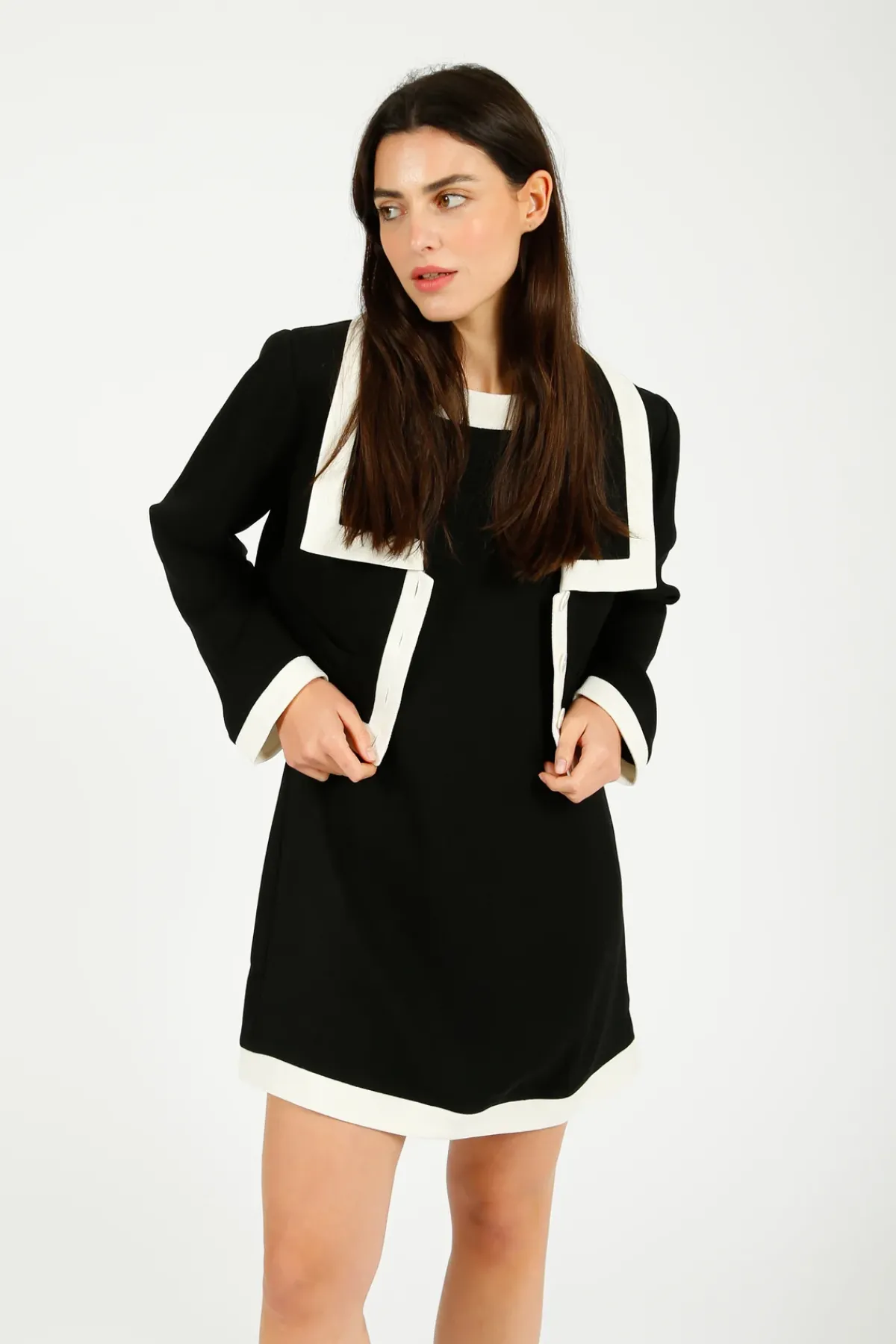 Rixo Bryson Dress in Black