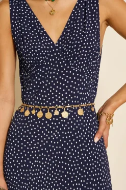 Rixo Isolde Belt in Gold