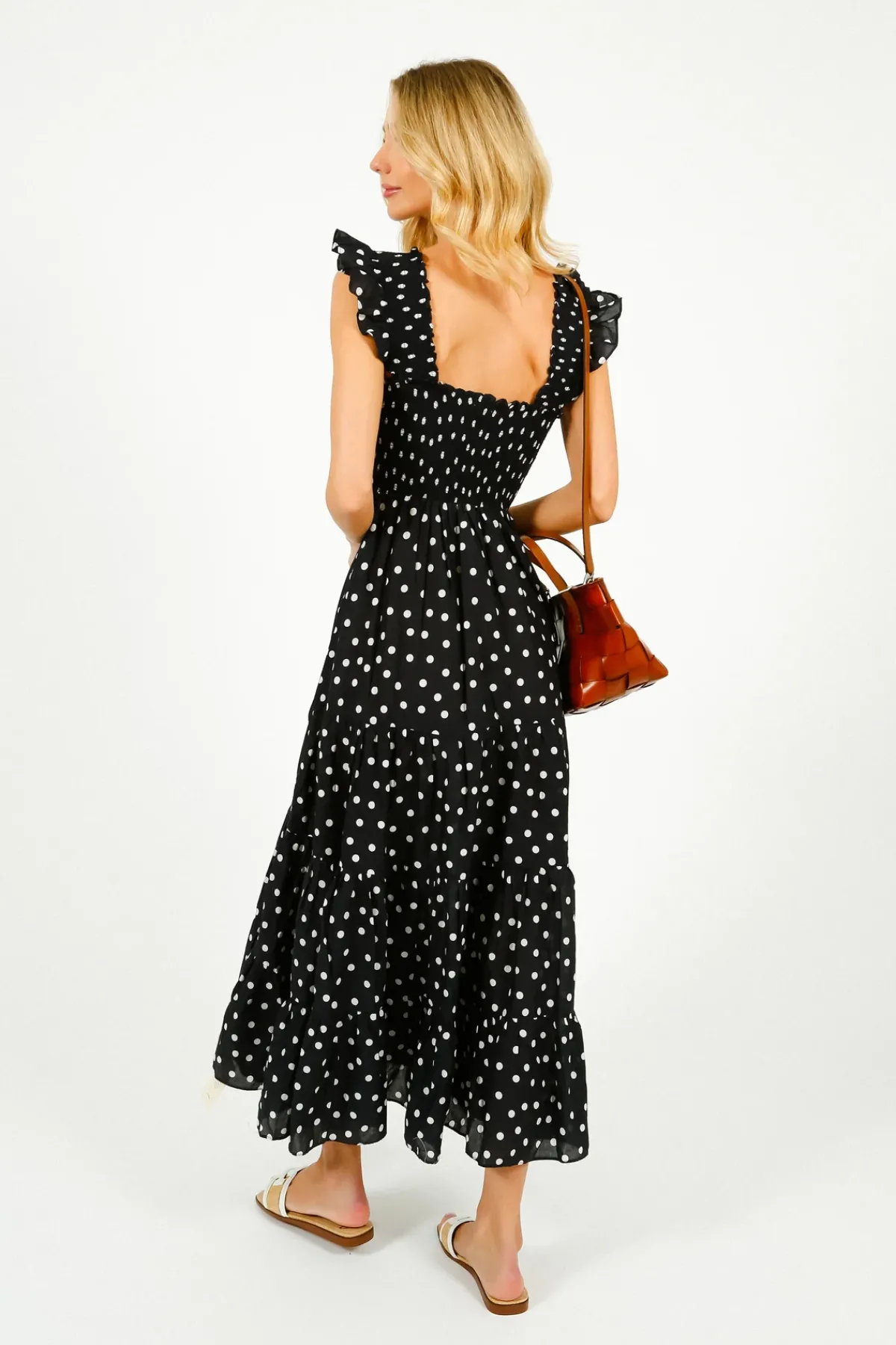 Rixo Kendall Dress in Bohemia Spot Navy