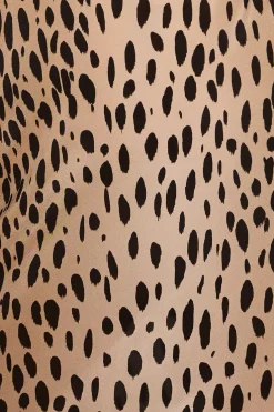 Rixo Preslee Skirt in Antelope Spot Black